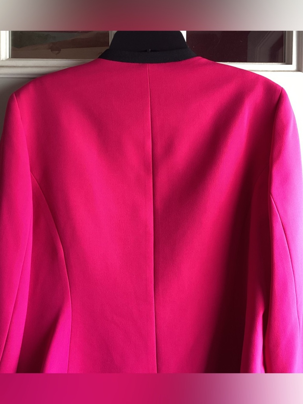Jones Studio Hot Pink Blazer with Black Trim - Picture 5 of 7